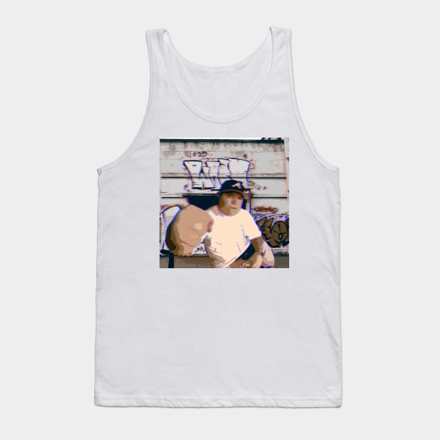 Vinnie Paz Graffiti Cutout Tank Top by Brooding Nature Design